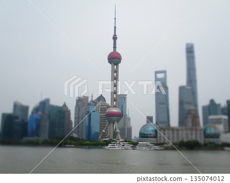 Oriental Pearl Tower diorama style, Shanghai, China 135074012