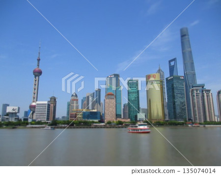 中國上海，立體模型風格 135074014