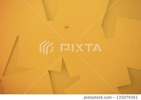 Digitally generated orange paper strewn 135074301