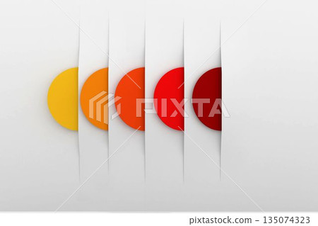 Orange red and yellow circles Orange red and yellow circles 135074323