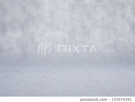 Concrete surface is being shown in flat design, featuring seamless grey texture and curved junction Concrete surface is being shown in flat design, featuring seamless grey texture and curved junction 135074391