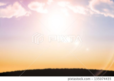 Landscape against sky during sunset Landscape against sky during sunset 135074435