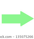 簡單的綠色箭頭 135075266