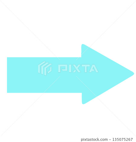 簡單的藍色箭頭插圖 135075267