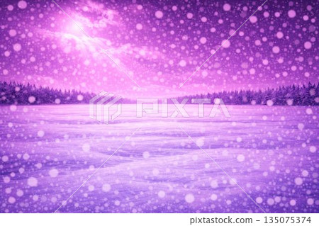 雪景、雪、雪、雪景背景素材 135075374