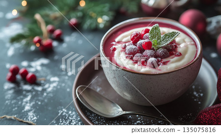 Creamy sweets, copy space Creamy sweets, copy space 135075816