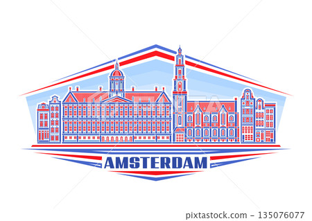 Vector illustration of Amsterdam 135076077