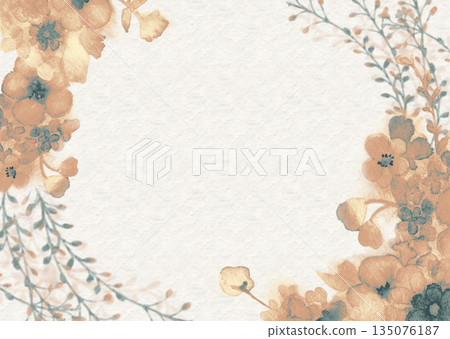 別緻的花卉留言卡 別緻的花卉留言卡 135076187