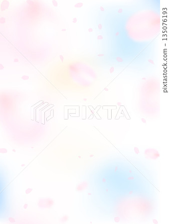 An illustration of a pale, blurred, fantastic flower petals and blue sky An illustration of a pale, blurred, fantastic flower petals and blue sky 135076193