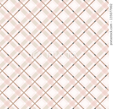 Soft Blush Neutral Diagonal Plaid 135077002
