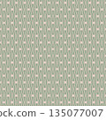 Soft Blush Sage Retro Wavy Print 135077007