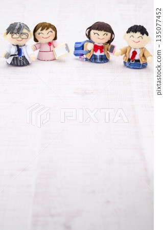 Doctor, nurse, and high school student dolls Doctor, nurse, and high school student dolls 135077452