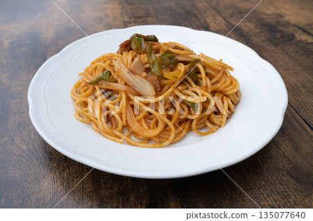 Neapolitan pasta with the taste of a traditional coffee shop 135077640