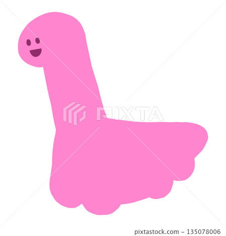 Pink Dinosaur Cartoon For Kids Animal Cartoon 135078006