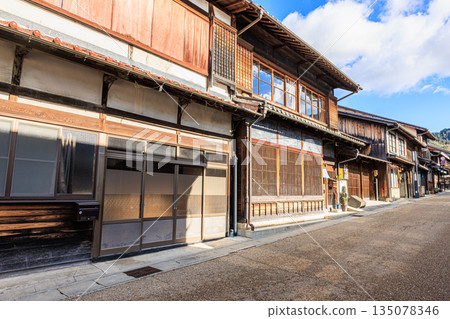 岐阜縣岩村町的街道和古老街景 135078346