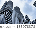 High-rise buildings lined up in front of Nagoya Station 135078378