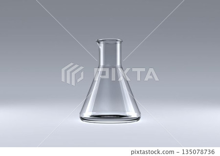 Conical flask with solution Conical flask with solution 135078736