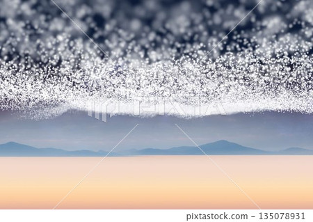 Bright stars of energy over landscape Bright stars of energy over landscape 135078931