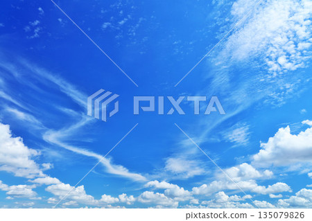 Summer blue sky and clouds Summer blue sky and clouds 135079826