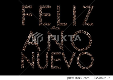 Glittering feliz ano nuevo Glittering feliz ano nuevo 135080596