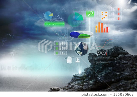 Global technology background 135080662