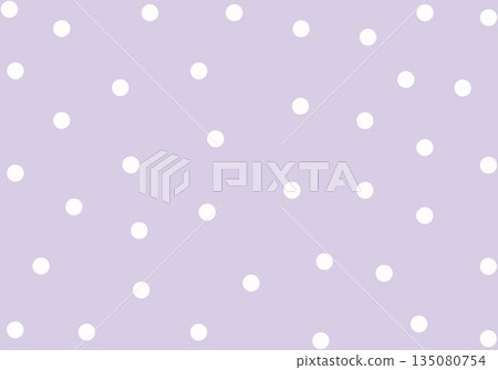 Lavender flat design pattern is displaying repeating white polka dots in grid formation Lavender flat design pattern is displaying repeating white polka dots in grid formation 135080754