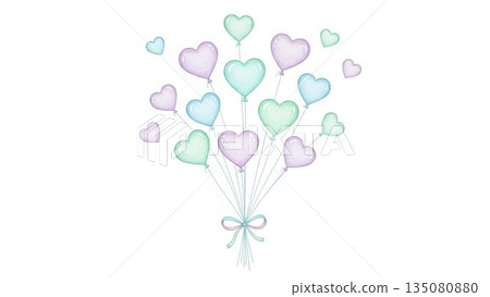 Valentine's Day background material illustration Valentine's Day background material illustration 135080880