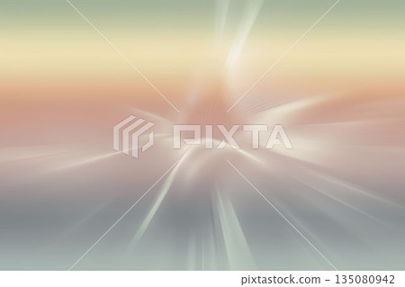 Displaying gradient going from pale green to peach to gray emitting white streaks and wave patterns Displaying gradient going from pale green to peach to gray emitting white streaks and wave patterns 135080942