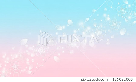 Valentine's Day background material illustration 135081006