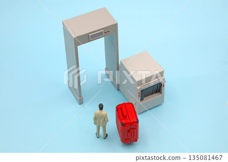 Image of security check at airport 135081467