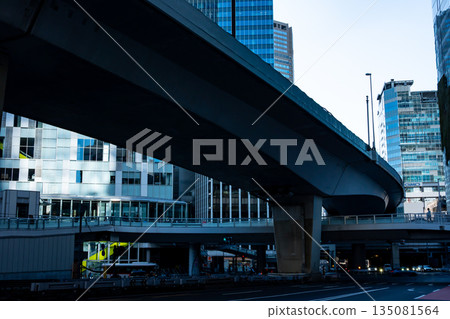 Traffic around the East Exit of Shibuya Station Metropolitan Expressway and Aoyama Street 2025.11 b-1 135081564