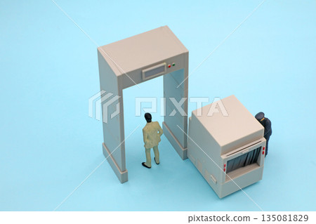 Image of security check at airport 135081829