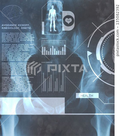 Medical interface on xray Medical interface on xray 135082392