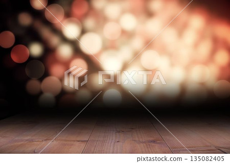 Light design over floor boards 135082405