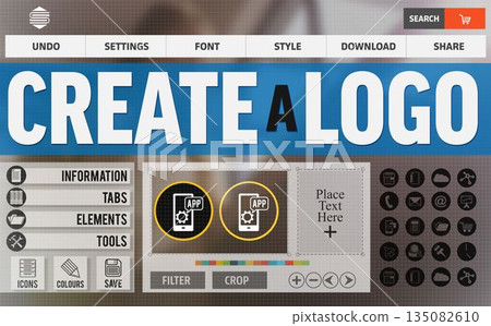 Digitally generated image of creative web page 135082610