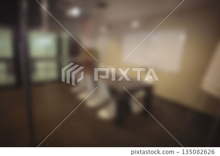 Defocused image of modern meeting room Defocused image of modern meeting room 135082626