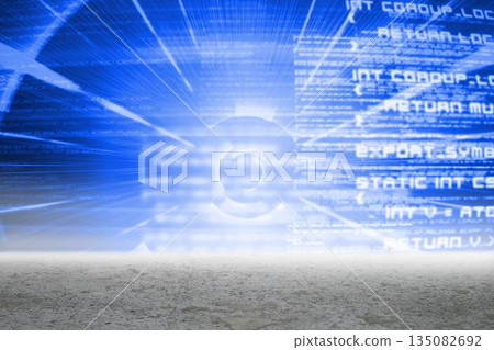 Blue technology interface 135082692