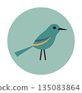 Japanese bush warbler icon 135083864