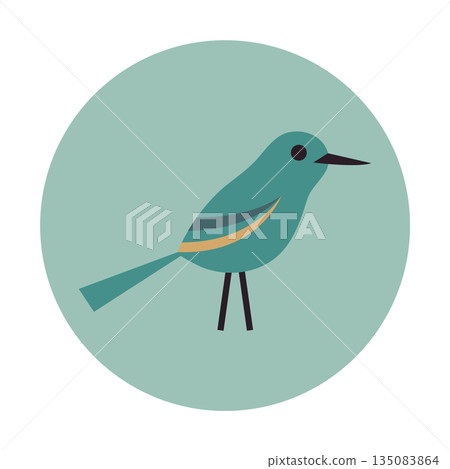 Japanese bush warbler icon Japanese bush warbler icon 135083864