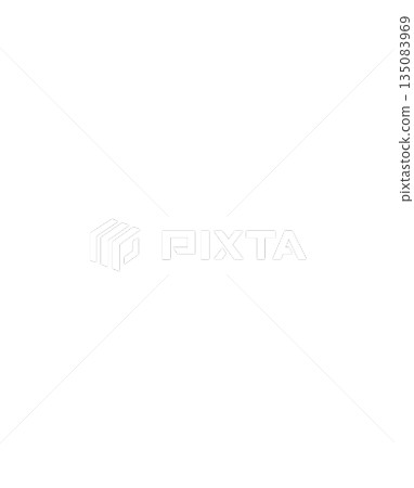 Circle transparent curve with overlapping design. Concept technology 135083969