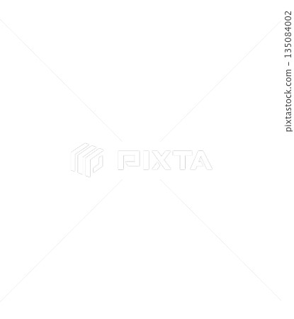 Circle transparent curve with overlapping design. Concept technology 135084002