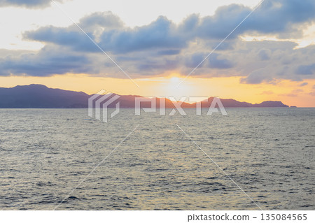 島根半島，海島日落 135084565