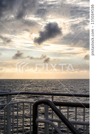 Sea and sky from the ship 135084586