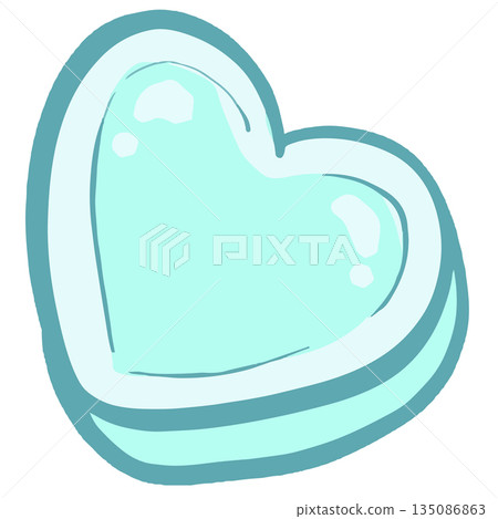 Graphic pop art cartoon hearts love valentines illustration vector in cute colour Graphic pop art cartoon hearts love valentines illustration vector in cute colour 135086863