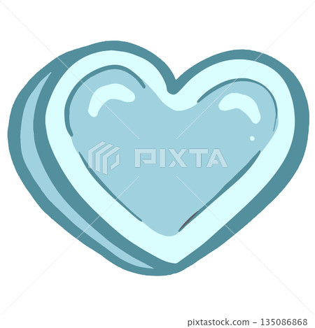 Graphic pop art cartoon hearts love valentines illustration vector in cute colour Graphic pop art cartoon hearts love valentines illustration vector in cute colour 135086868