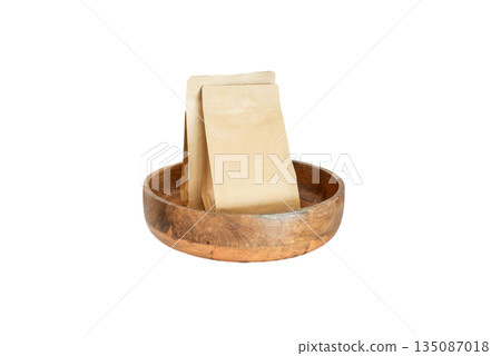 Vintage kitchen utensils photo on white background. Isolated objects. 135087018