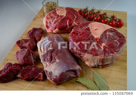 High-quality premium raw meat, perfect for gourmet recipes and professional food photography. Fresh texture, rich color, and culinary excellence. 135087069