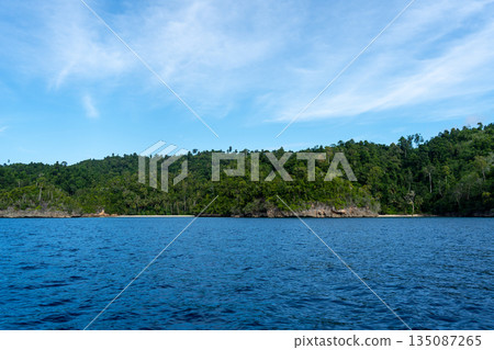 Lia beach on Waleakodi Island, Togian archipelago, Sulawesi, Indonesia Lia beach on Waleakodi Island, Togian archipelago, Sulawesi, Indonesia 135087265