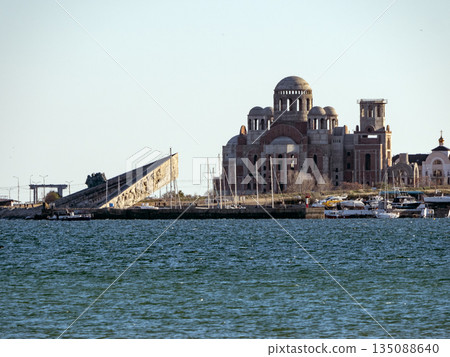 August 22 2025 Monument to the landless soldiers in Novorossiysk Russia commemorating their heroism during World War II. Historic memorial on the Black Sea coast 135088640