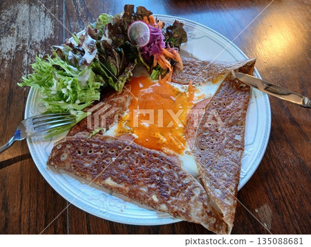 Croque Madame style galette Croque Madame style galette 135088681